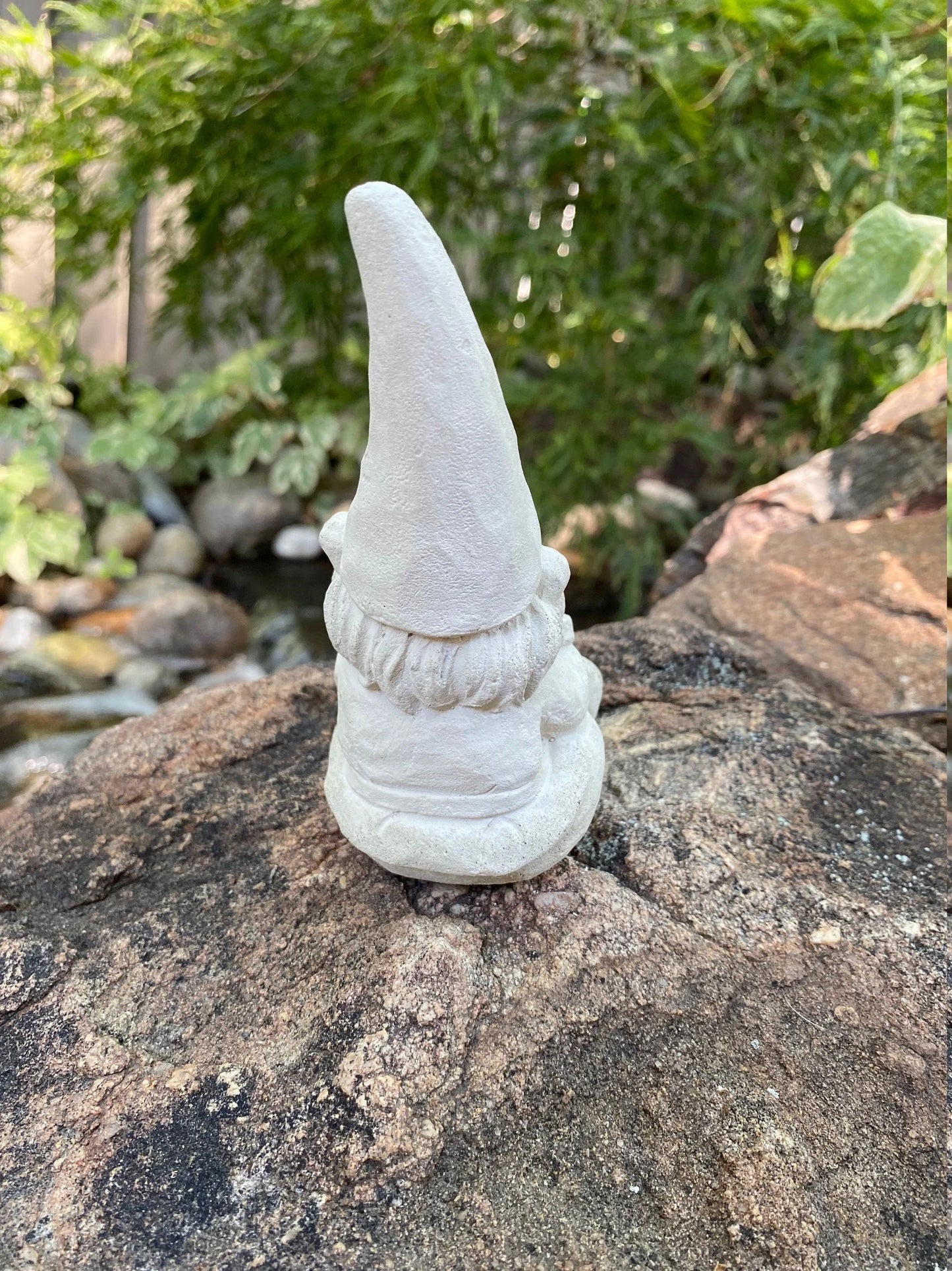 Handmade Garden Gnome Concrete Statue