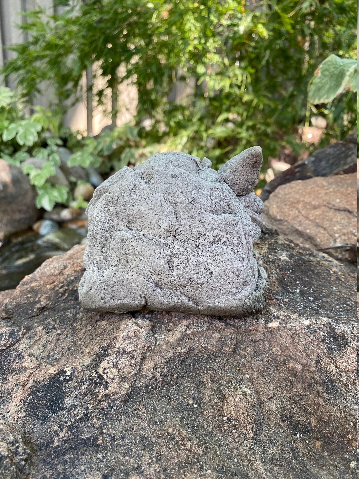 Handmade Garden Gnome Display Cement Statue