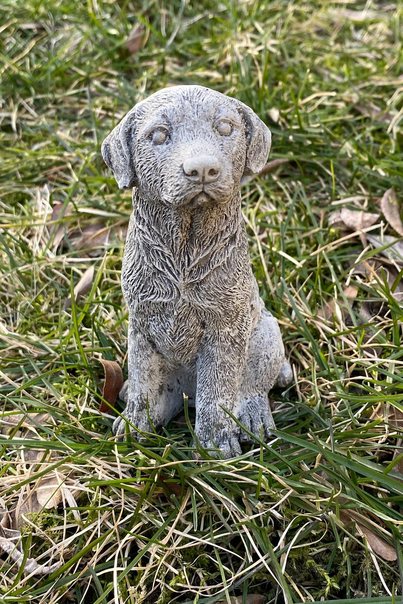 Handmade Labrador Retriever Cement Statue