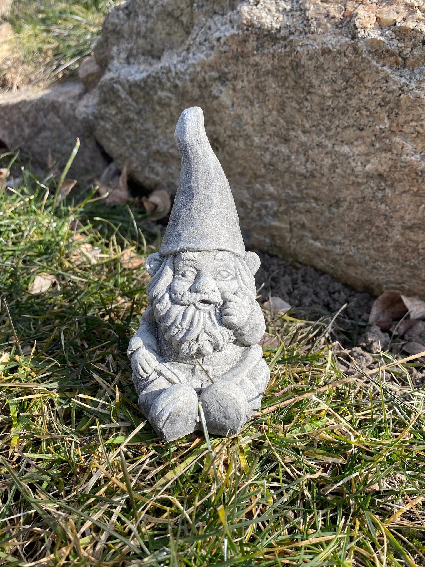 Handmade Cement Garden Gnome
