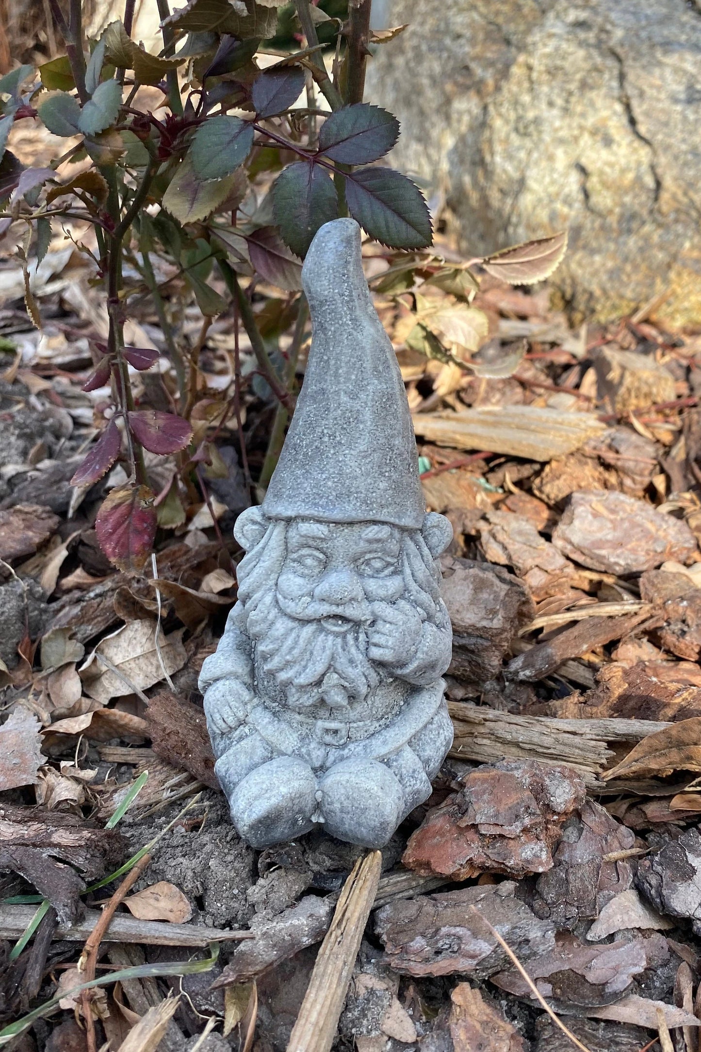 Handmade Cement Garden Gnome