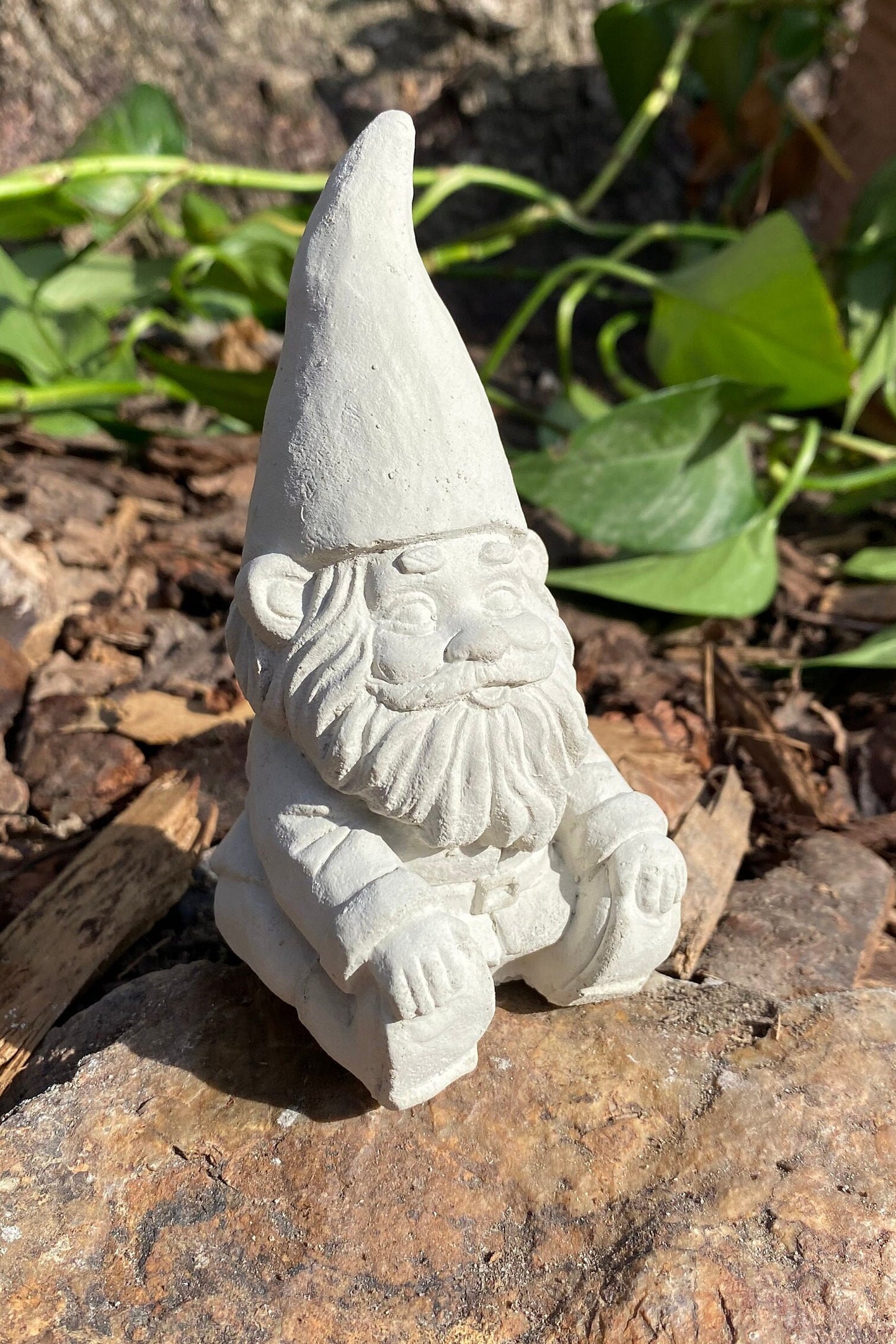 Handmade Garden Gnome Cement Statue