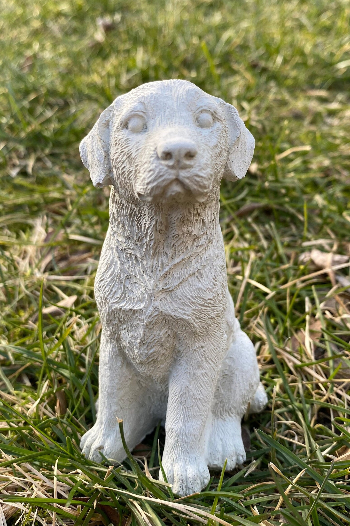 Handmade Labrador Retriever Cement Statue