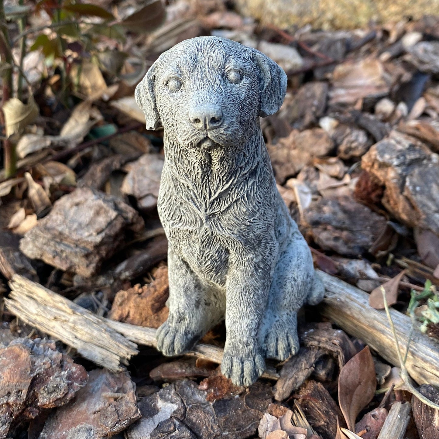 Handmade Labrador Retriever Cement Statue