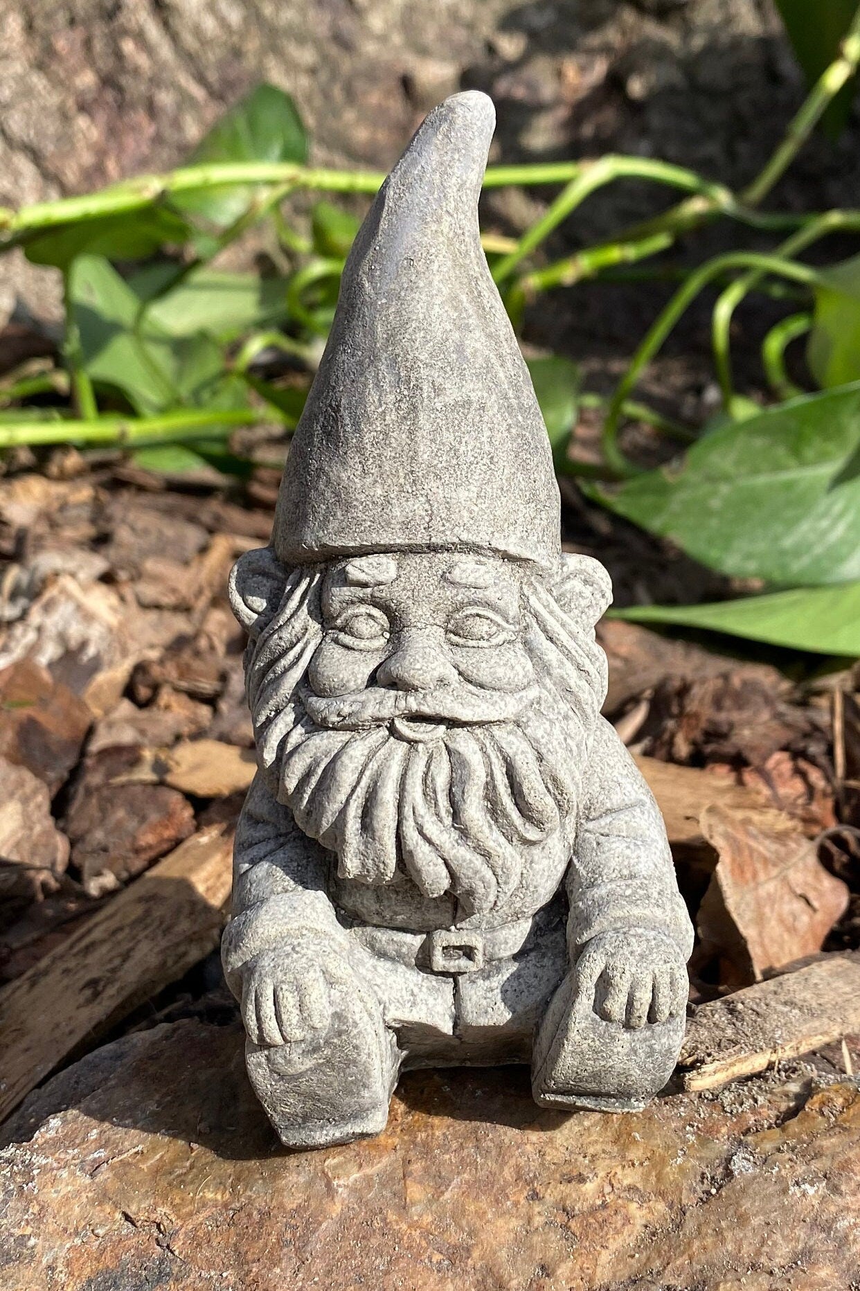 Handmade Garden Gnome Cement Statue