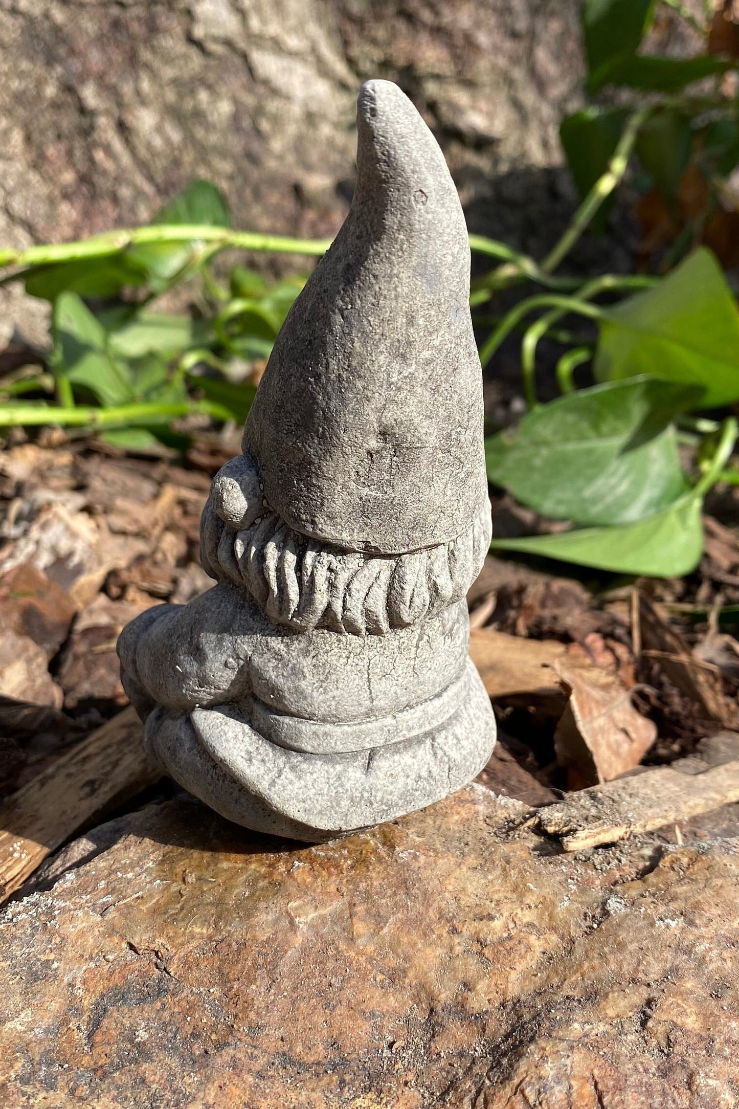 Handmade Garden Gnome Cement Statue