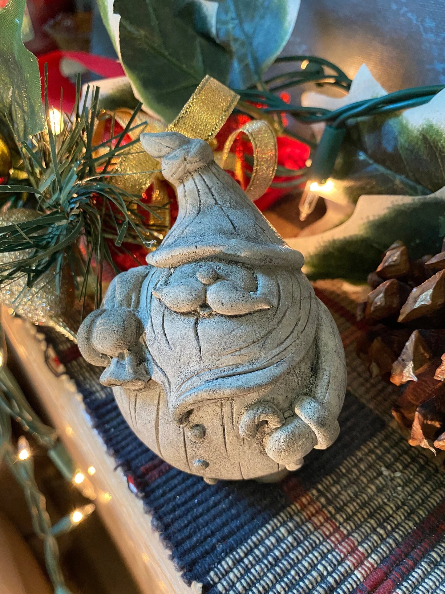 Handmade Santa Cement Statue