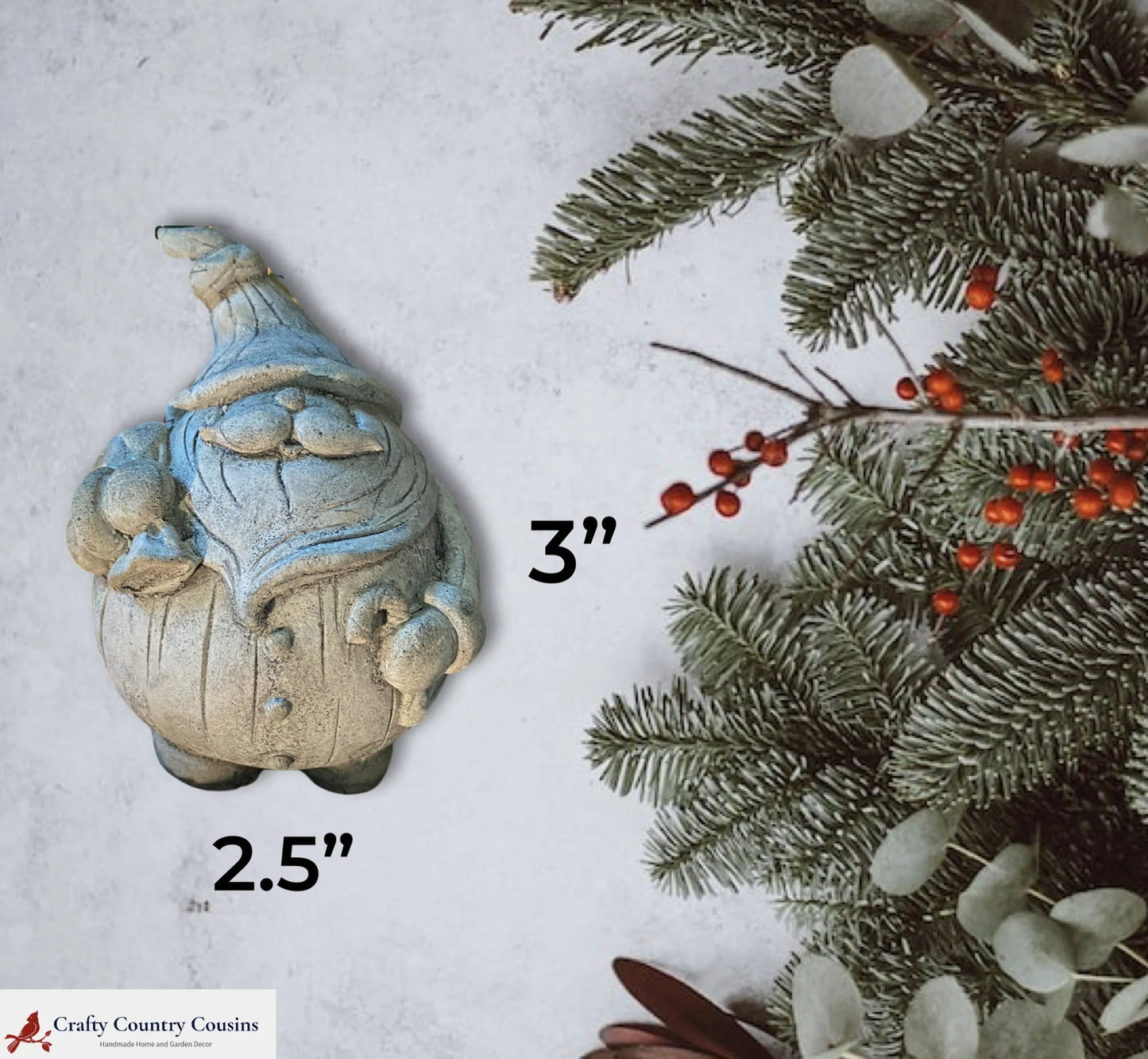 Handmade Santa Cement Statue