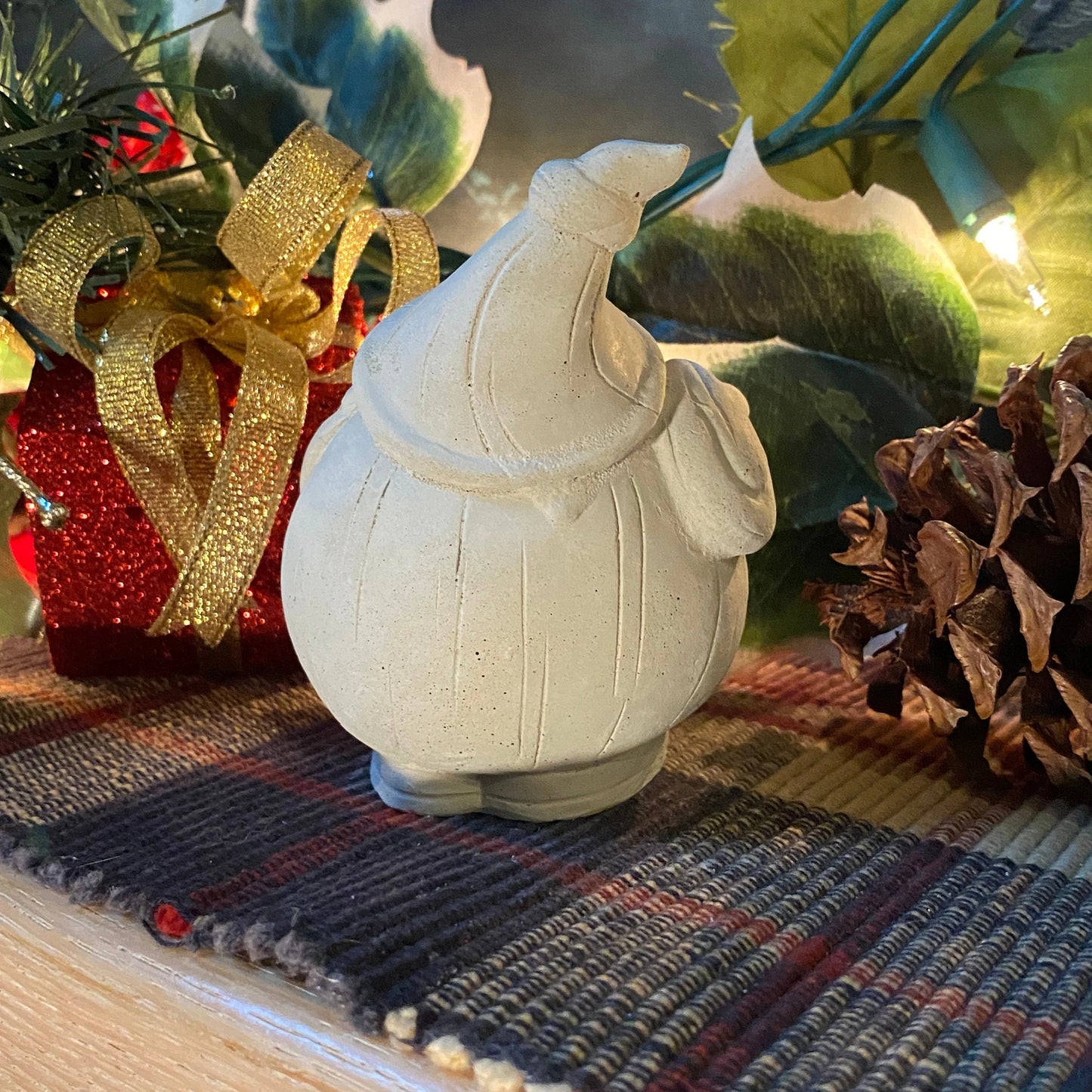 Handmade Santa Cement Statue