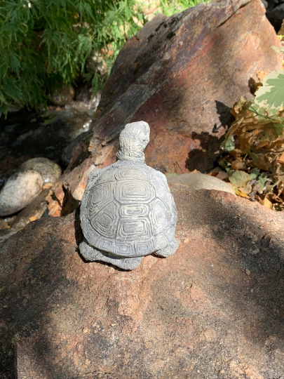 Handmade Turtle Cement Statue