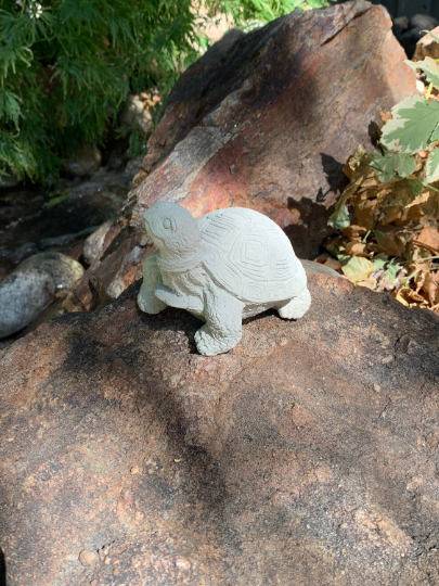 Handmade Turtle Cement Statue