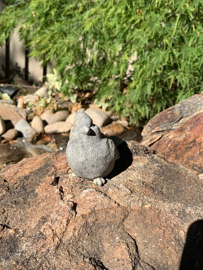 Handmade Cardinal Cement Figurine
