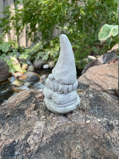 Handmade Garden Gnome Concrete Statue