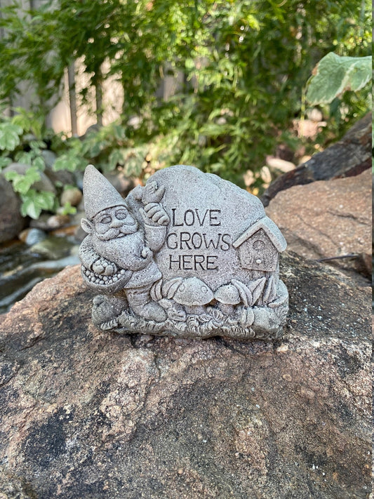 Handmade Garden Gnome Display Cement Statue