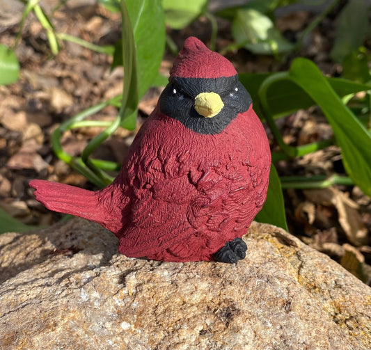 Handmade Cardinal Concrete Statue