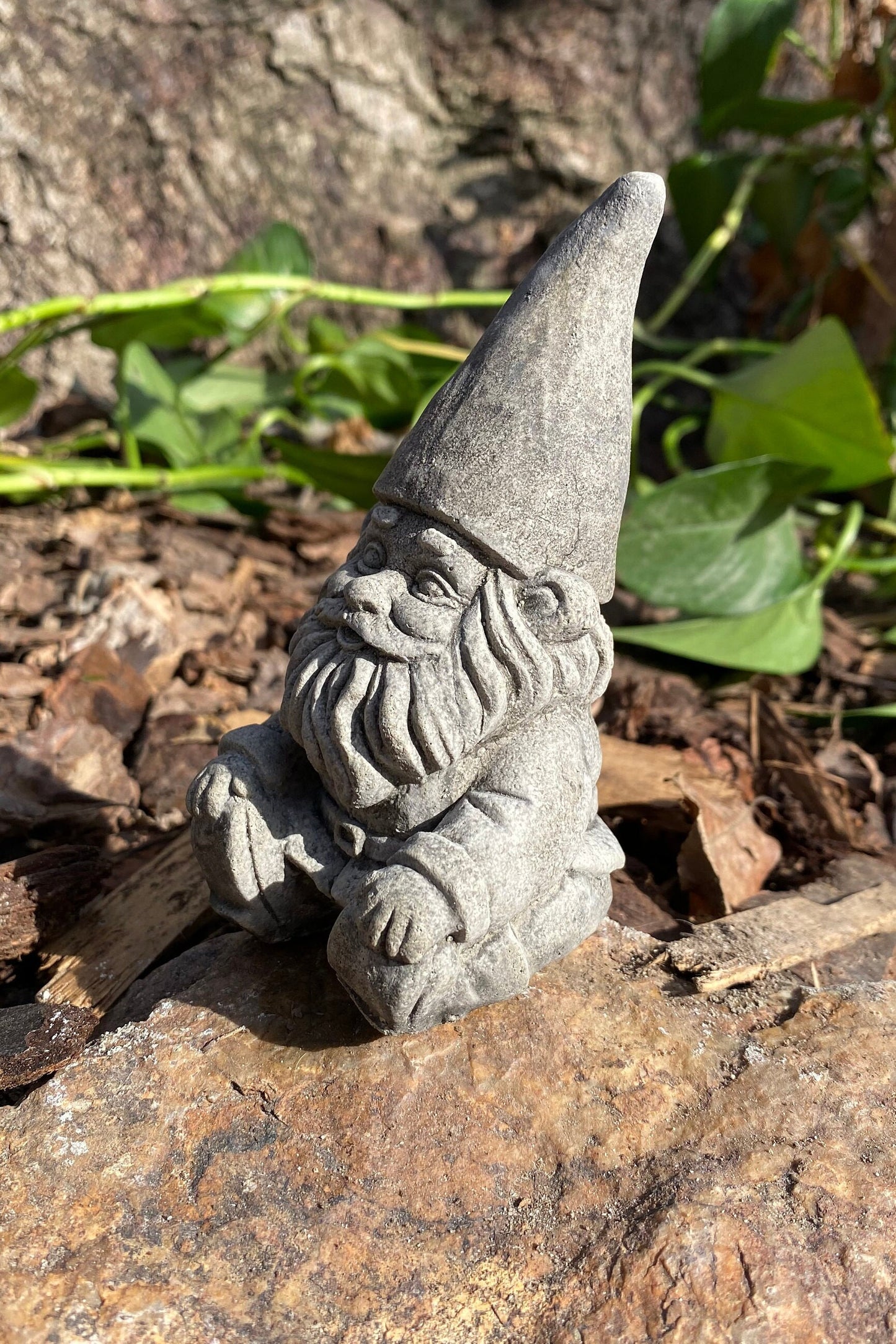 Handmade Garden Gnome Cement Statue