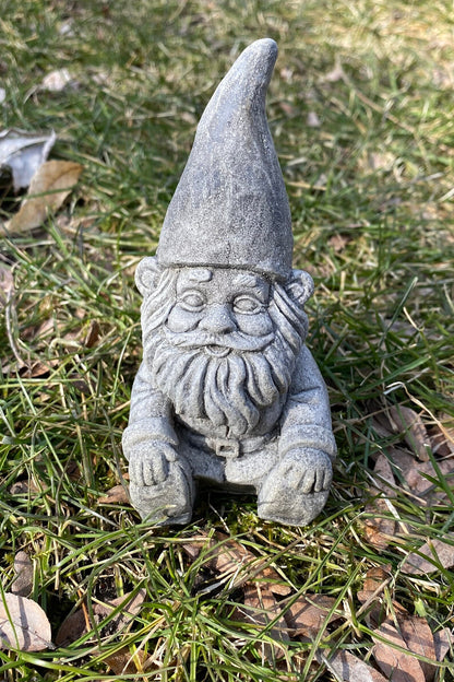 Handmade Garden Gnome Cement Statue