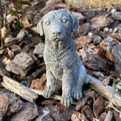 Handmade Labrador Retriever Cement Statue