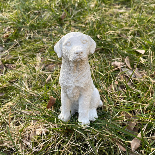 Handmade Labrador Retriever Cement Statue