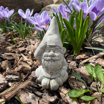 Handmade Garden Gnome Cement Sculpture