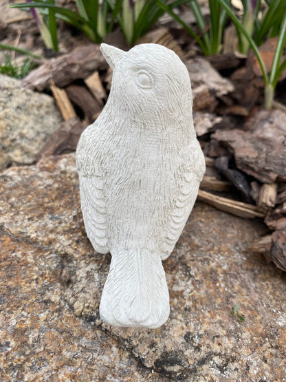 Charming Handmade Songbird Cement Statue